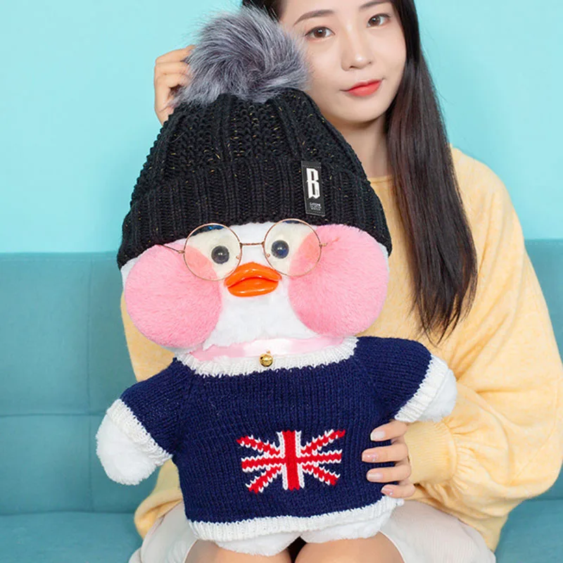 50 см Kawaii LaLafanfan кафе утка плюшевая игрушка милые животные мягкие куклы детские