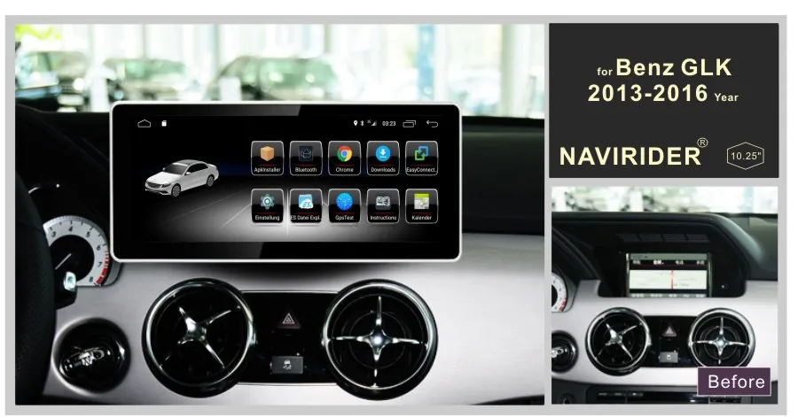 Автомобильный радиоплеер с сенсорным экраном Android 8 0 для Benz GLK glk300 glk350 2013-2015