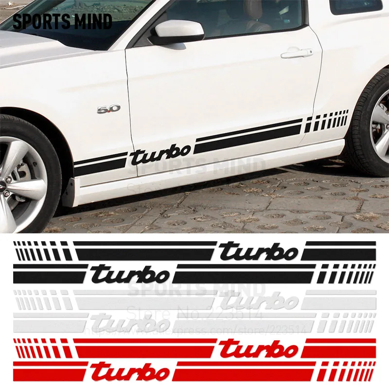

1 Pair SPORTS MIND TURBO Reflective material Vinyl Sticker For fiat Renault seat Nissan opel peugeot kia mazda accessories