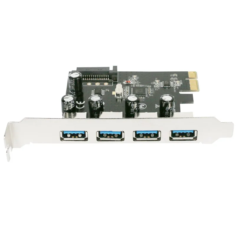 4 портовый Суперскоростной контроллер USB 3.0 PCI E Express с 15 контактным разъемом