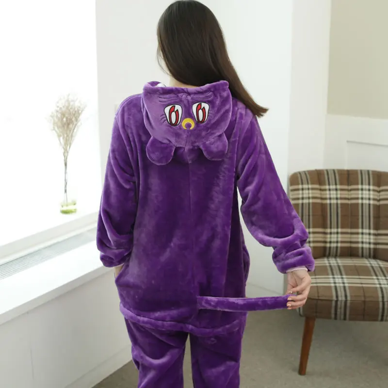 Аниме Сейлор Мун Косплэй Диана пижамы мультфильм животных Наборы для ухода за