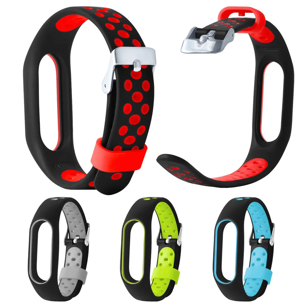 Легкий вентилируемый TPE браслет на запястье для Xiaomi Mi Band 2 фитнес умные