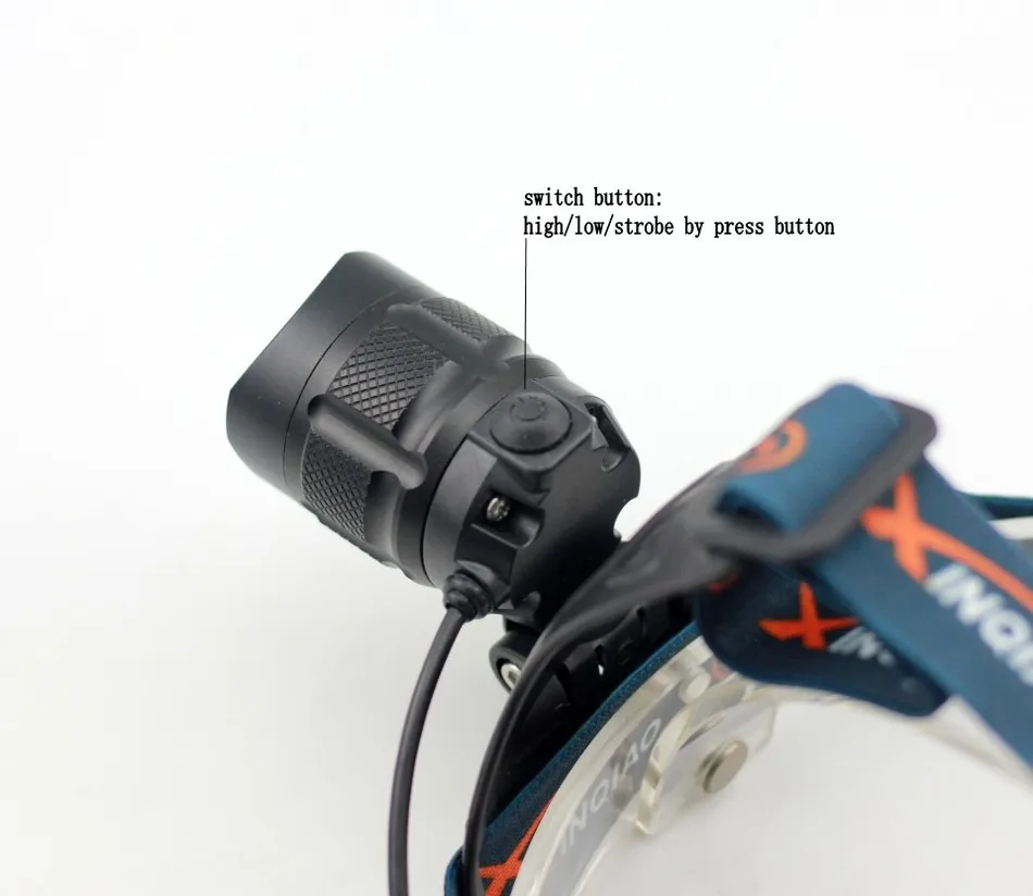 Yupard USB зарядка Масштабируемая фара XM-L2 T6 светодиодный яркий налобный фонарь выходная мощность перезаряжаемый фонарь для кемпинга