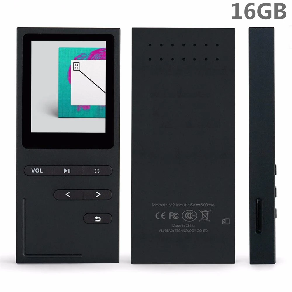 8G/16G Hi-Fi MP3-плеер без потерь Музыкальный плеер 70 часов воспроизведения встроенный динамик диктофон/fm-радио с возможностью расширения до 64 ГБ