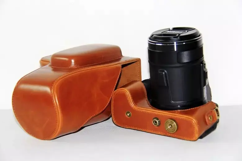 Чехол сумка из искусственной кожи для видеокамеры Nikon Coolpix P900s P900|video bag|leather camera