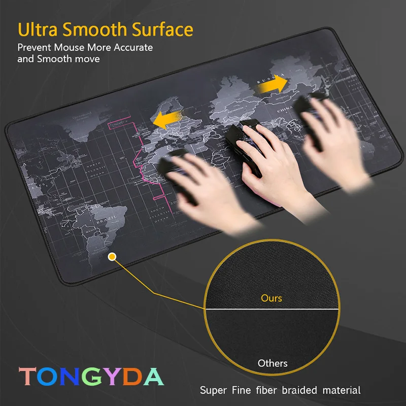 Extra Large Gaming Mouse Pad Gamer Old World Map Computer Mousepad Anti-slip Natural Rubber Mat xl xxl 300x800mm | Компьютеры и офис