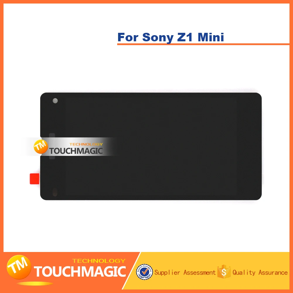 Хорошо Работает Для Sony Z1 mini ЖК-Дисплей С Сенсорным Экраном Digitizer Замена Тяга