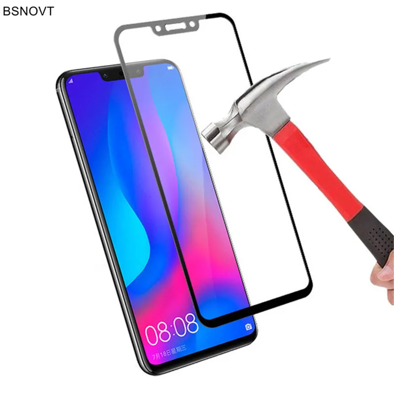 2 uds vidrio para Huawei Nova 3 Protector de pantalla del tel&eacute;fono cobertura completa vidrio templado para Huawei Nova 3 vidrio para Huawei Nova 3 pel&iacute;cula-0