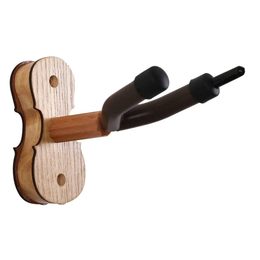 

Practical Design Wall Mounted Violin Fiddle Viola Hanger Hook Durable Wood Base Violin Hanger Home Studio Wall Hanger for Violin