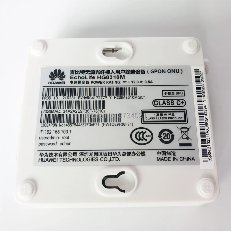Самый дешевый HUAWEI HG8310M 1GE GPON ONU/ONT применяется к FTTH режимам одиночный Lan порт