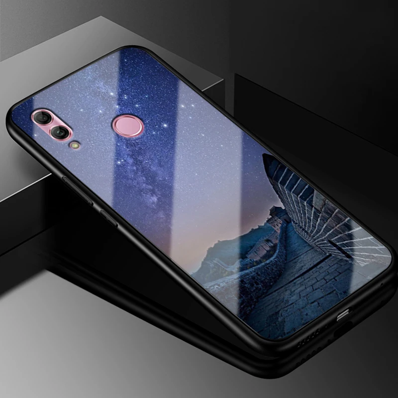 A 6,21 ''для huawei Nova Lite 3 Чехол POT-LX2 из закаленного стекла жесткий чехол для телефона для huawei Nova Lite 3 Чехол Nova Lite3 мягкая рамка