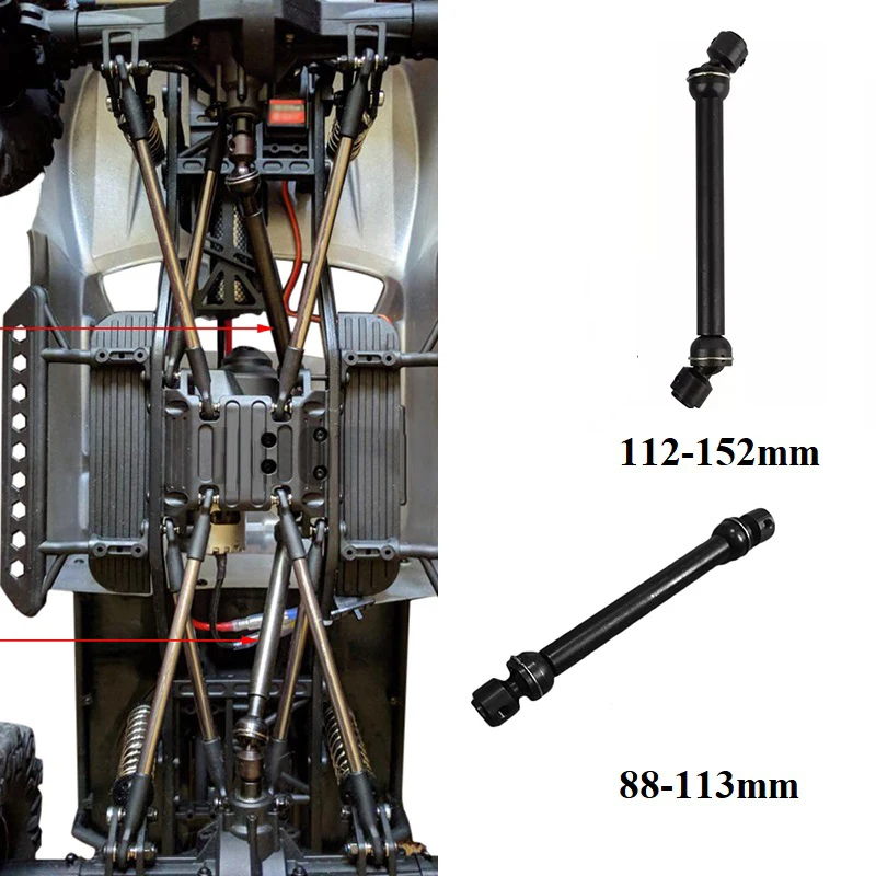 Сталь приводной вал запасные части ДУ игрушки для 1:10 осевой SCX10 RC4WD RC автомобиль
