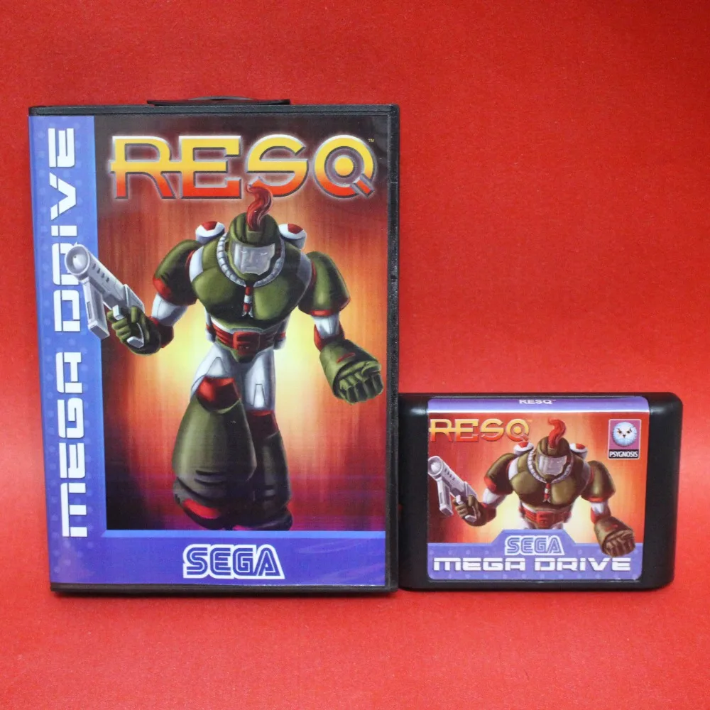16-битная MD-карта RESQ с розничной коробкой для игровой консоли Sega MegaDrive |