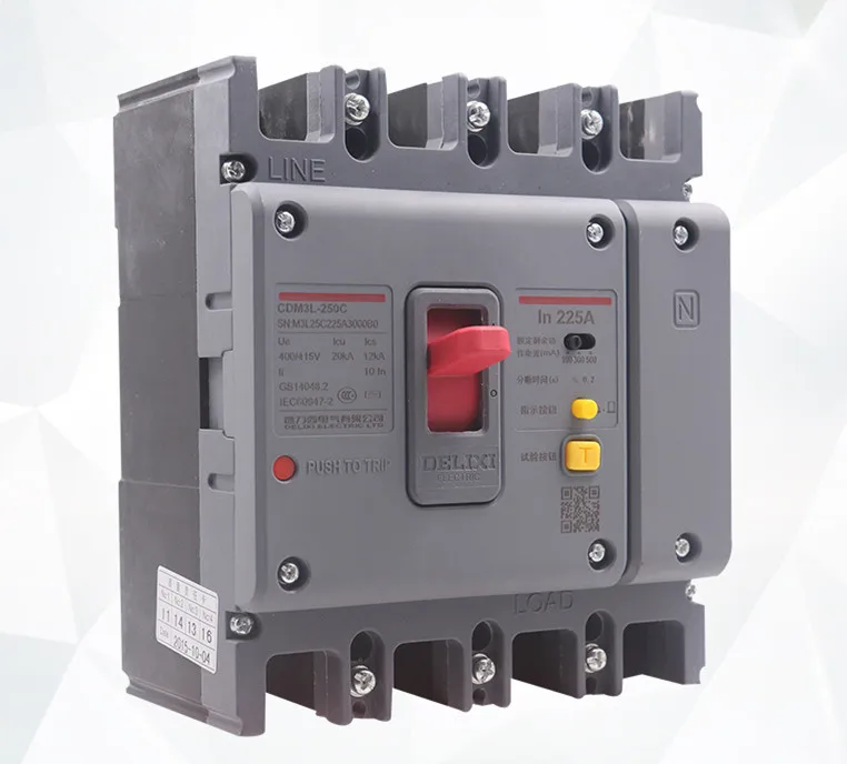 Delixi Interruptor Disjuntor – Cdm3 4p 160a 200a 2a 250a ar Cdm1