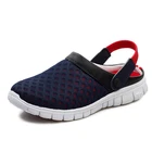 Летние шлепанцы; мужские вьетнамки из дышащей сетки; пляжные сандалии; мужская повседневная обувь; унисекс; шлепанцы на плоской подошве; Zapatos De Hombre