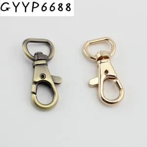 50 шт., 100 шт., 40*18 мм, модные поворотные крючки, аппаратный крючок, застежка, поворотный крючок, карабин, карабин, металлические когти