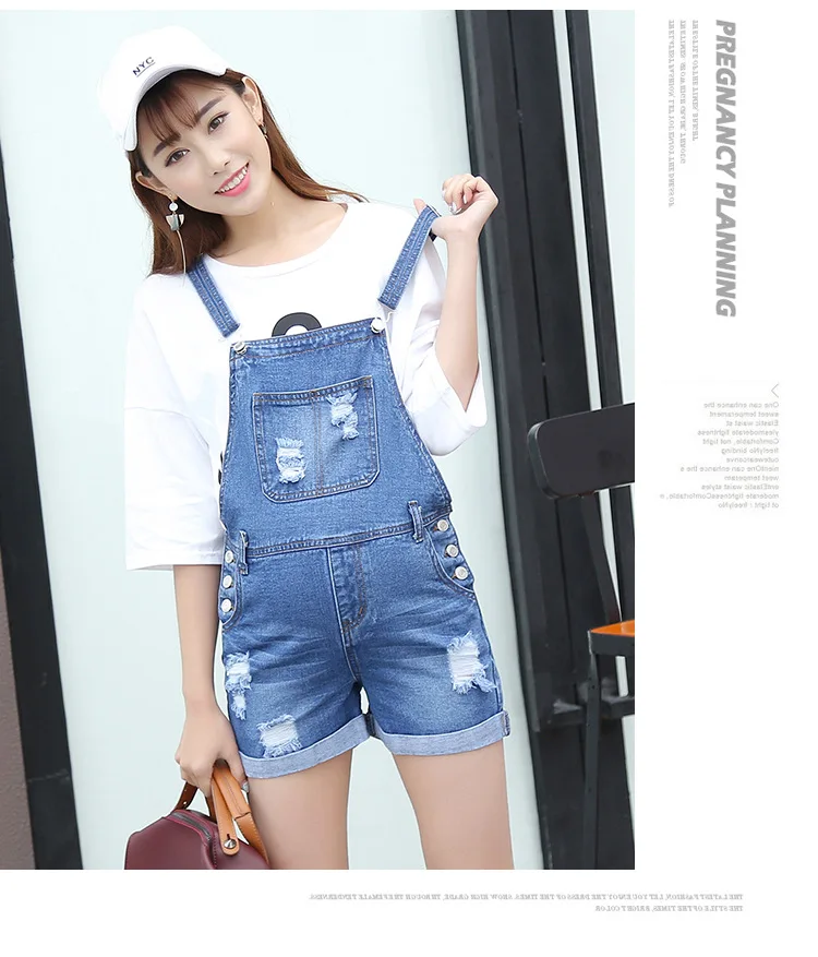 Джинсовый комбинезон для беременных шорты на бретельках Одежда реквизит джинсы