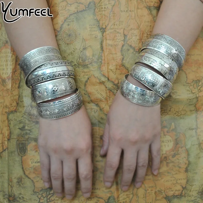 Антикварные тибетские серебряные браслеты|tibetan silver cuff bracelet|silver braceletbangle bracelet |