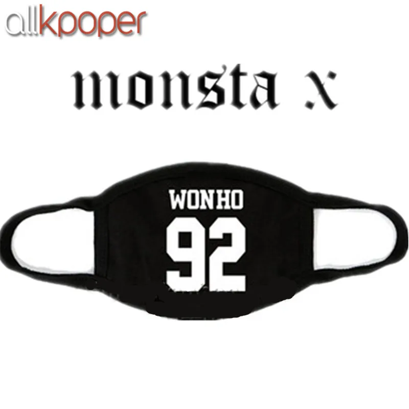 Allkpoper KPOP MONSTA X маска хлопок рот HYUNGWO лицо Муфельная I.M SHOWNU WONHO MINHYUK