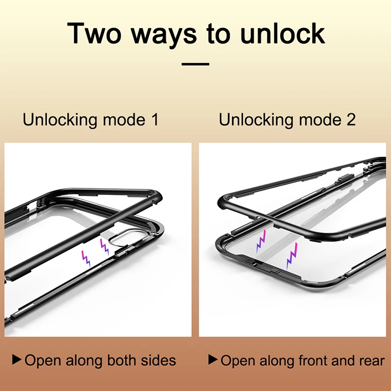 Baseus Магнитный адсорбционный чехол для телефона для iPhone XS Max Xr Coque роскошное закаленное стекло с магнитом задняя крышка для iPhone Xsmax Coque