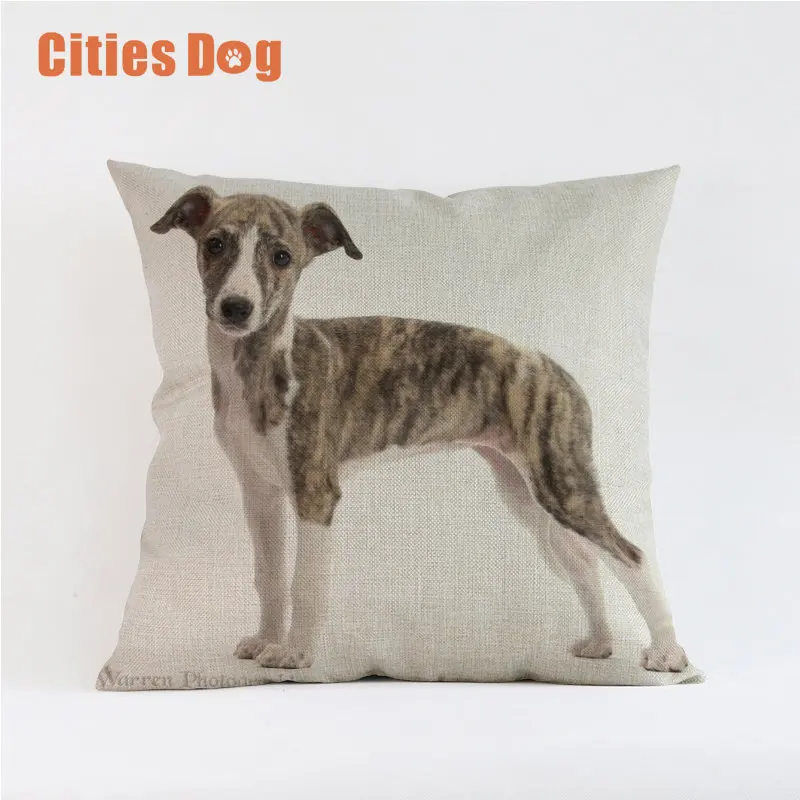 SLQ0051 Whippet Собака Декоративные Чехлы для подушек подушки Чехлы для дивана подушки Животные наволочки с изображением собак чехлы на подушки для дома Декор - Цвет: SLQ0051