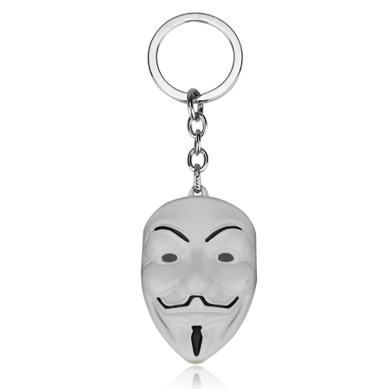Брелок с изображением маски Вендетта из фильма V для женщин и мужчин высокое