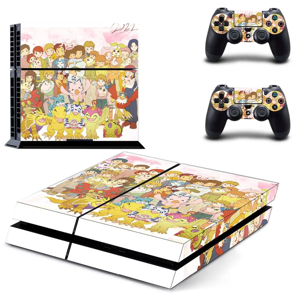 Наклейка для консоли Sony PlayStation 4 и 2 контроллеров | Электроника