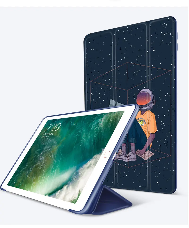 Чехол с космонавтом, умный чехол для ipad air 2 pro 9,7 11 10,5, чехол для планшета, мягкий силиконовый чехол для ipad mini2345