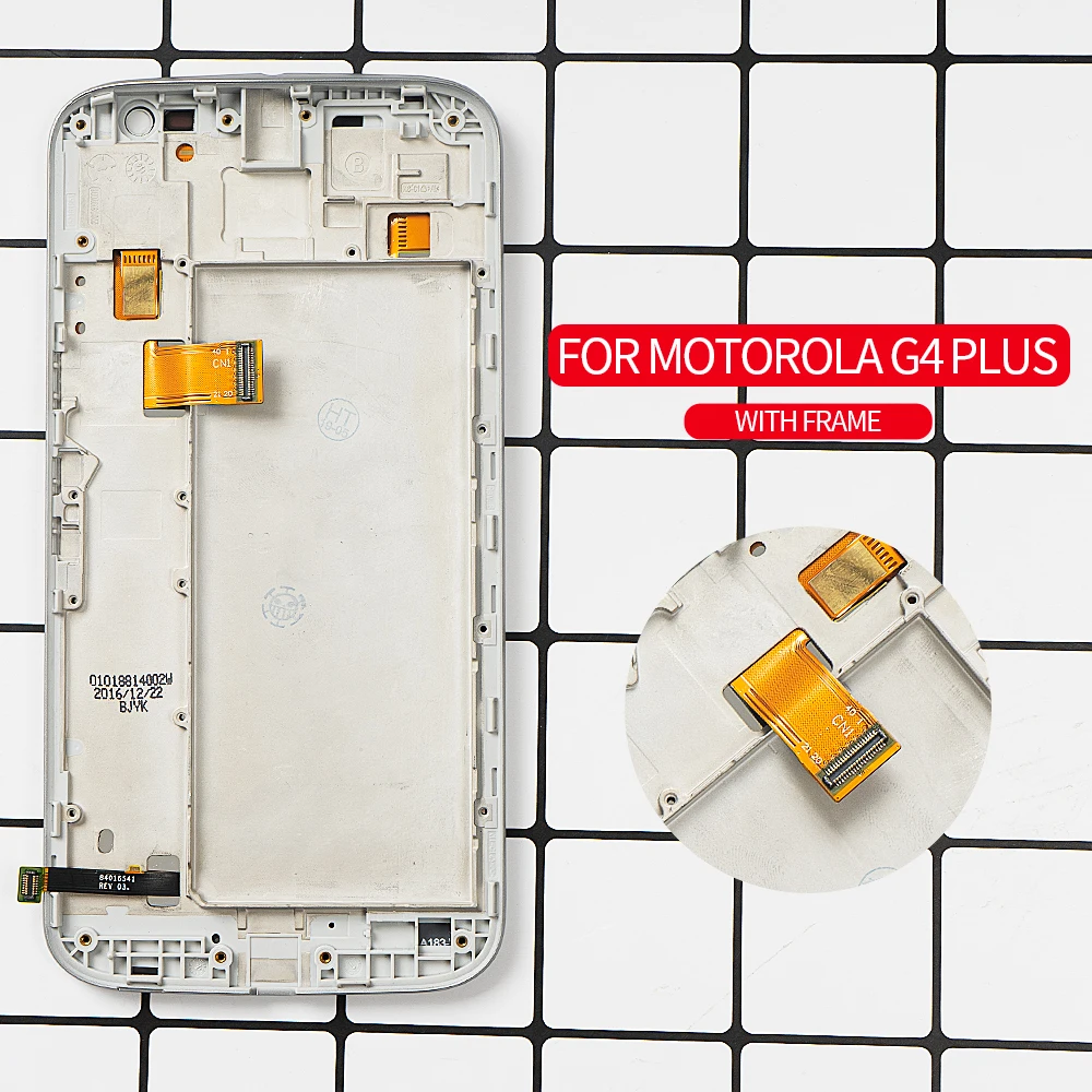 ЖК дисплей с сенсорным экраном 5 дюймов для Motorola Moto G4 Plus рамкой MOTO Xt1644 Xt1640 Xt1641 XT1625