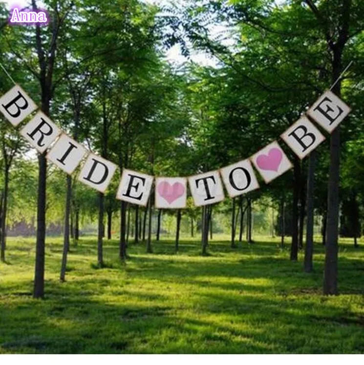 Свадебные украшения 3 м с надписью &quotBride To Be&quot Бумага баннер для молодоженов мисс
