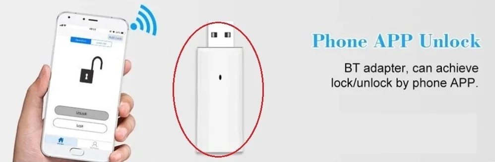 Мини Смарт TB адаптер USB диск 433,92 MHz для WAFU Smart Lock HF-011A