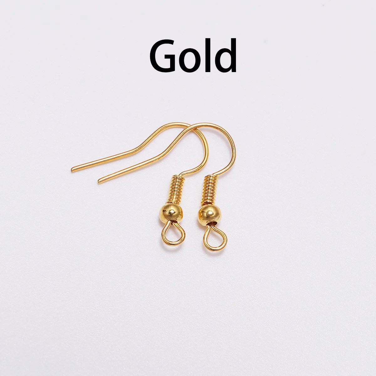 Gold 100 шт 20*17 мм золотые серебряные антикварные бронзовые серьги для ушей крючки застежки фурнитура серьги провода для изготовления ювелирных изделий - Цвет: Gold