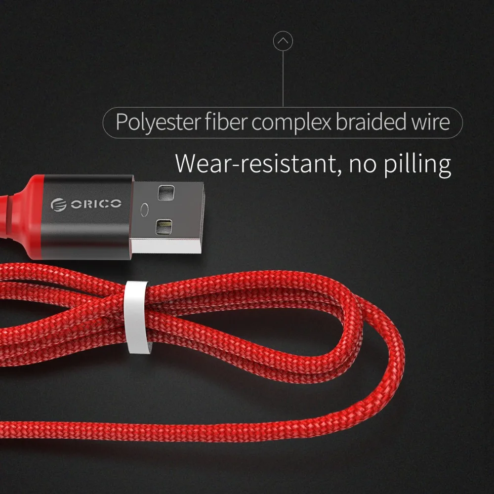 Micro USB кабель ORICO 2.4A зарядный Быстрая зарядка для передачи данных Samsung Xiaomi Huawei