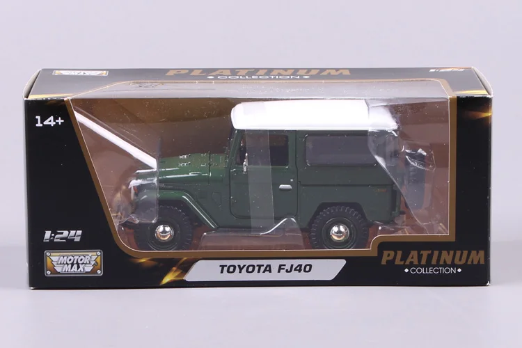 Коллекционная литая машина из сплава mkd3 модели классные Toyota FJ40 JEEP SUV Roadster Stactic весы игрушечные транспортные средства для детей 1:24