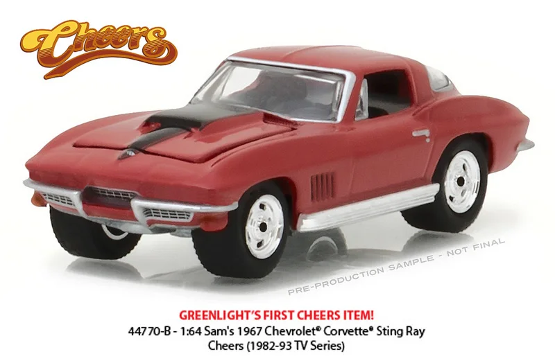 GreenLight 1:64 Sam's 1967 Chevy Corvette стинг рэй бутик игрушечный автомобиль из сплава для