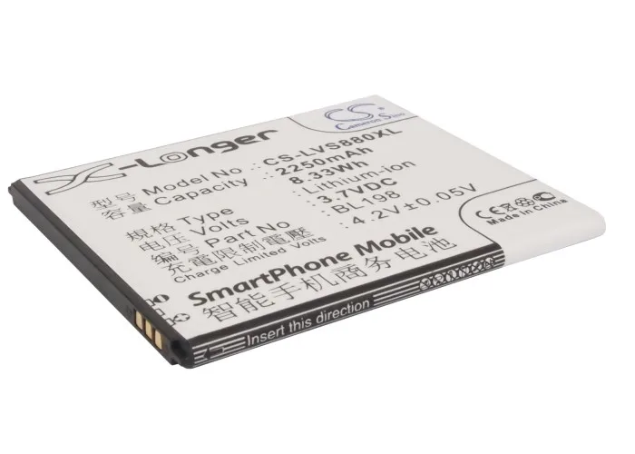 Cameron Sino 2250 мАч аккумулятор BL198 для Lenovo A830 A850 K860 K860i S880 S880i S890|battery bl198|cameron sinobl198 battery for