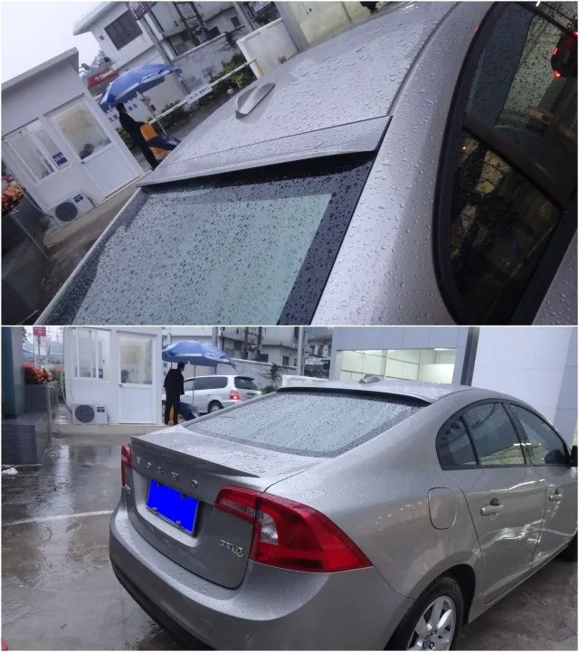 Для Volvo S60 Спойлер ABS Материал заднее крыло грунтовка цвет задний спойлер для Volvo S60 s60l S60L спойлер на крыше 2012