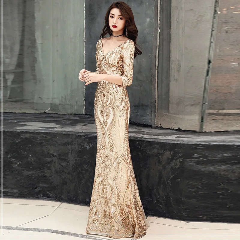 Элегантное женское черное геометрическое блестящее сексуальное платье с v