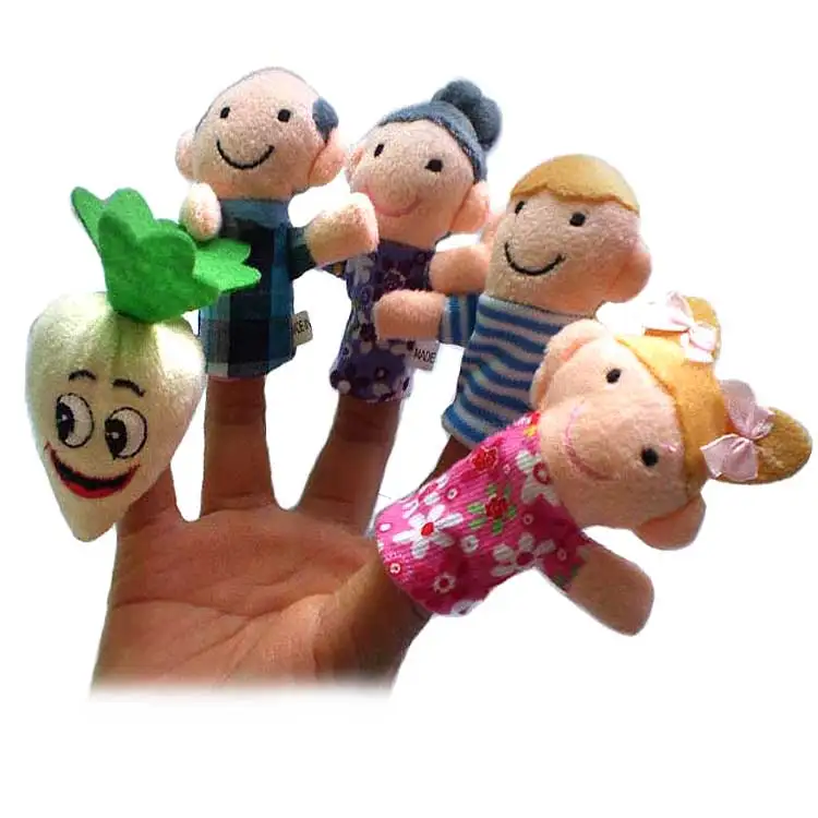 8 Pcs/ set Animals Finger Puppets Toys The Enormous Turnip Story Telling Nursery Fairy Tale Kids Birthday Christmas Gift | Игрушки и