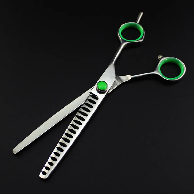 Профессиональные японские 7-дюймовые зеленые ножницы для стрижки домашних