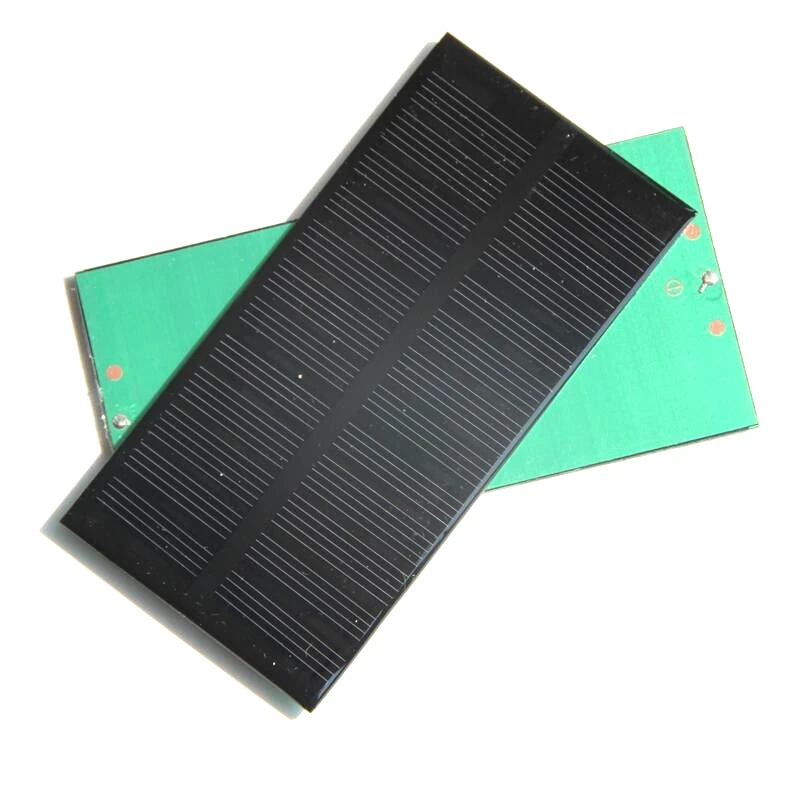 

BUHESHUI Mini 1W 6V Solar Panel Solar Cell DIY Panel Monocrystalline Solar Cell Panel 125*63*3MM Epoxy 10pcs/lot Free Shipping