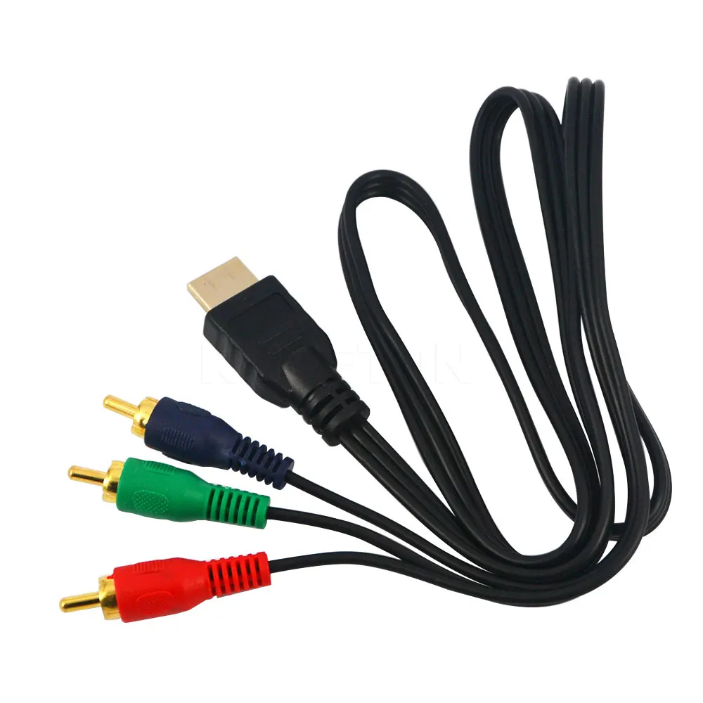 Kebidu 1 м оптовая продажа 1080p HDMI-совместимый папа-RCA папа адаптер видео аудио кабель