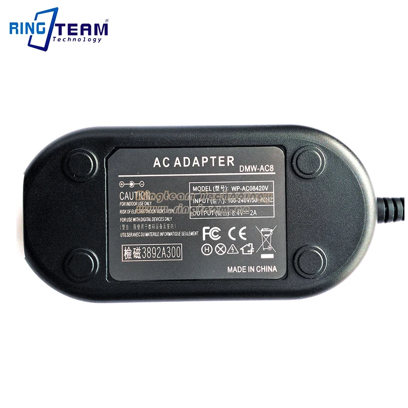 10 компл./лот адаптер питания переменного тока DMW-AC8 DMW-DCC9 для камер Panasonic Lumix DMC-GX1