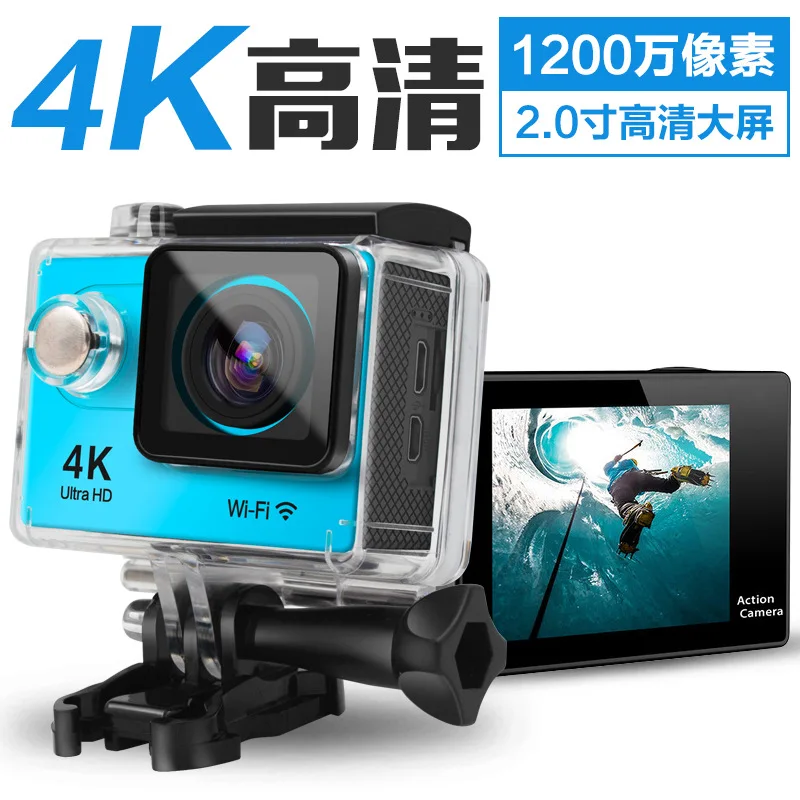 Продажа Спортивная экшн-видеокамера H9 4K HD 170, автомобильная камера DV, не ночного видения, Wi-Fi, водонепроницаемая камера для дайвинга на 30 м, мини-проиг...