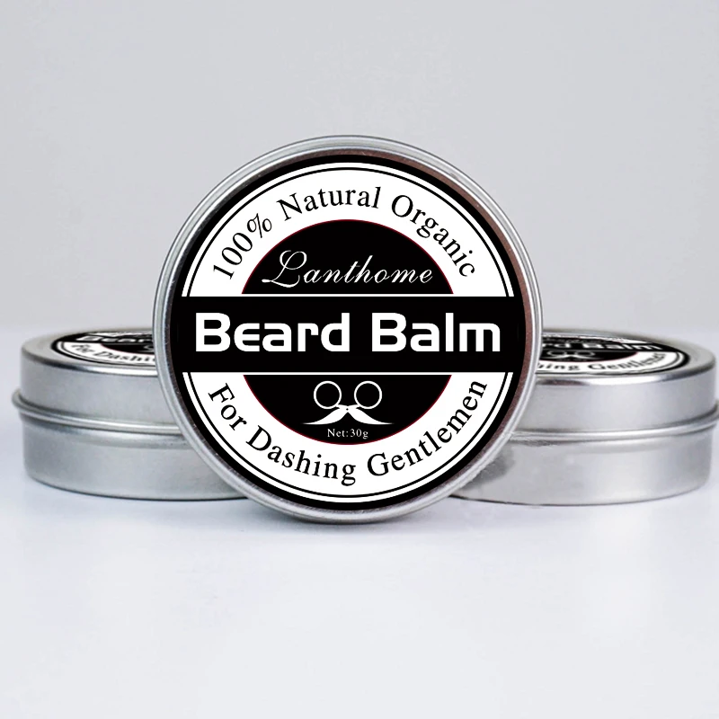

2 bottles best styling Beard tonic and Balm Moustache Wax for styling, Beeswax moisturizing smoothing gentlemen beard care cream