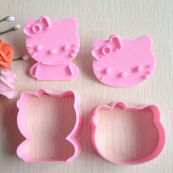 Формы для выпечки в форме Хеллоу Китти торта сахар искусства Набор Fondant(сахарная) инструменты для тортов печенье фрезы 2 шт./компл