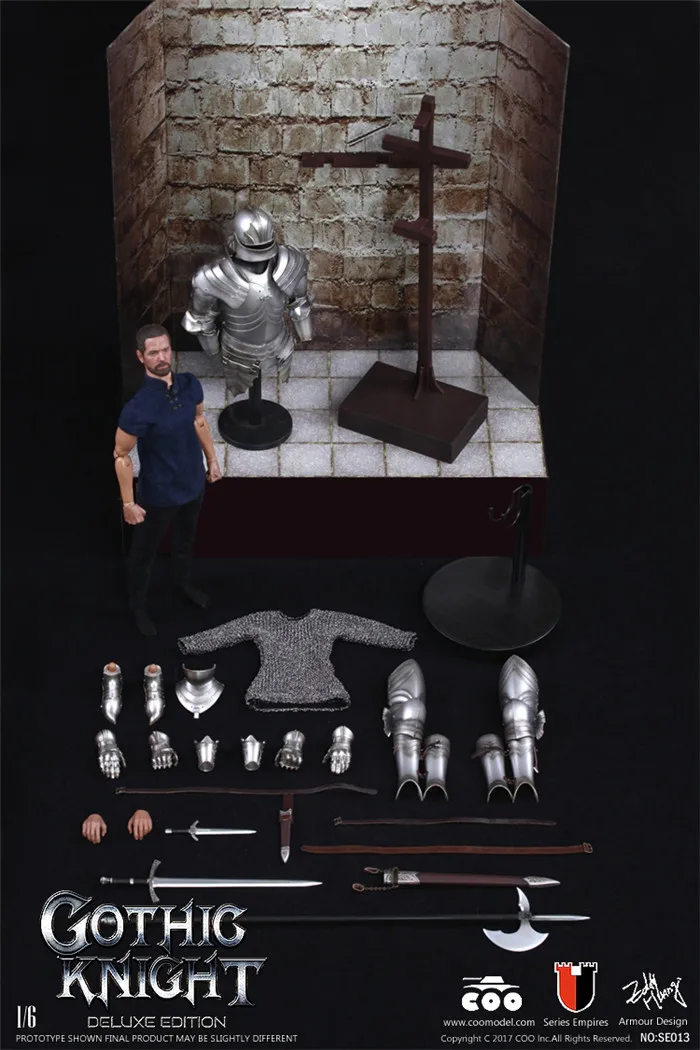 COOMODEL NO. SE012 SE013 1/6 Empire серия Gothic Knights standard Edition Коллекционная фигурка - Цвет: SE013 VIP
