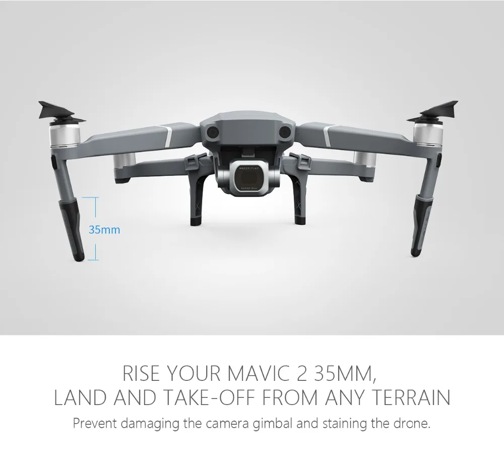 PGYTECH DJI Mavic 2 посадочная шестерня расширенная опора Защита ног аксессуары для