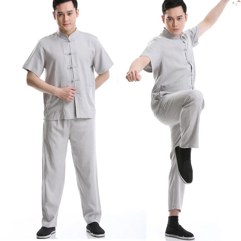 Новинка лета 2018 традиционная китайская форма кунг-фу мужские костюмы Тан куртка