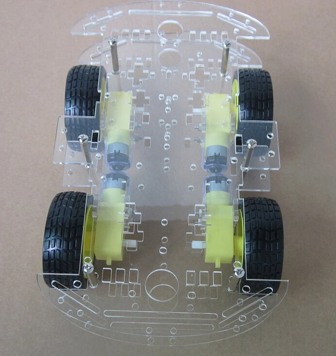 AEAK 4WD умный робот комплекты шасси автомобиля для arduino с датчиком скорости